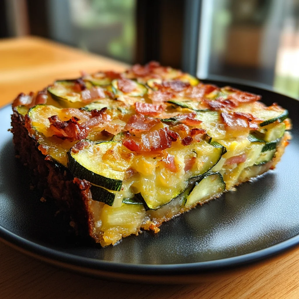 Cake courgette et lardons moelleux