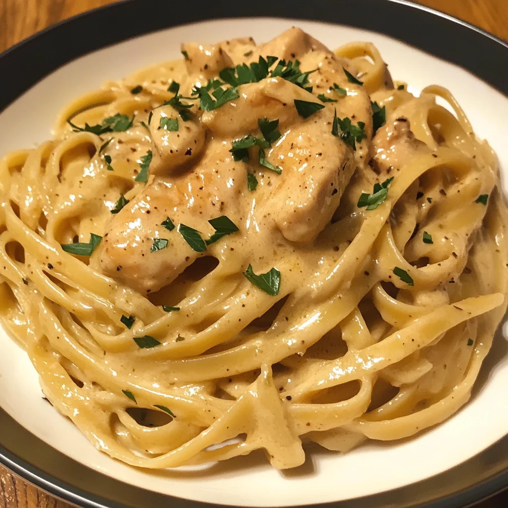 Linguine au Poulet et Beurre Cowboy