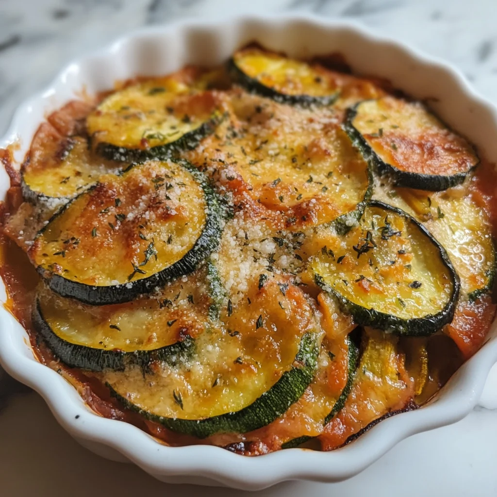 Gratin express courgettes-tomates au parmesan