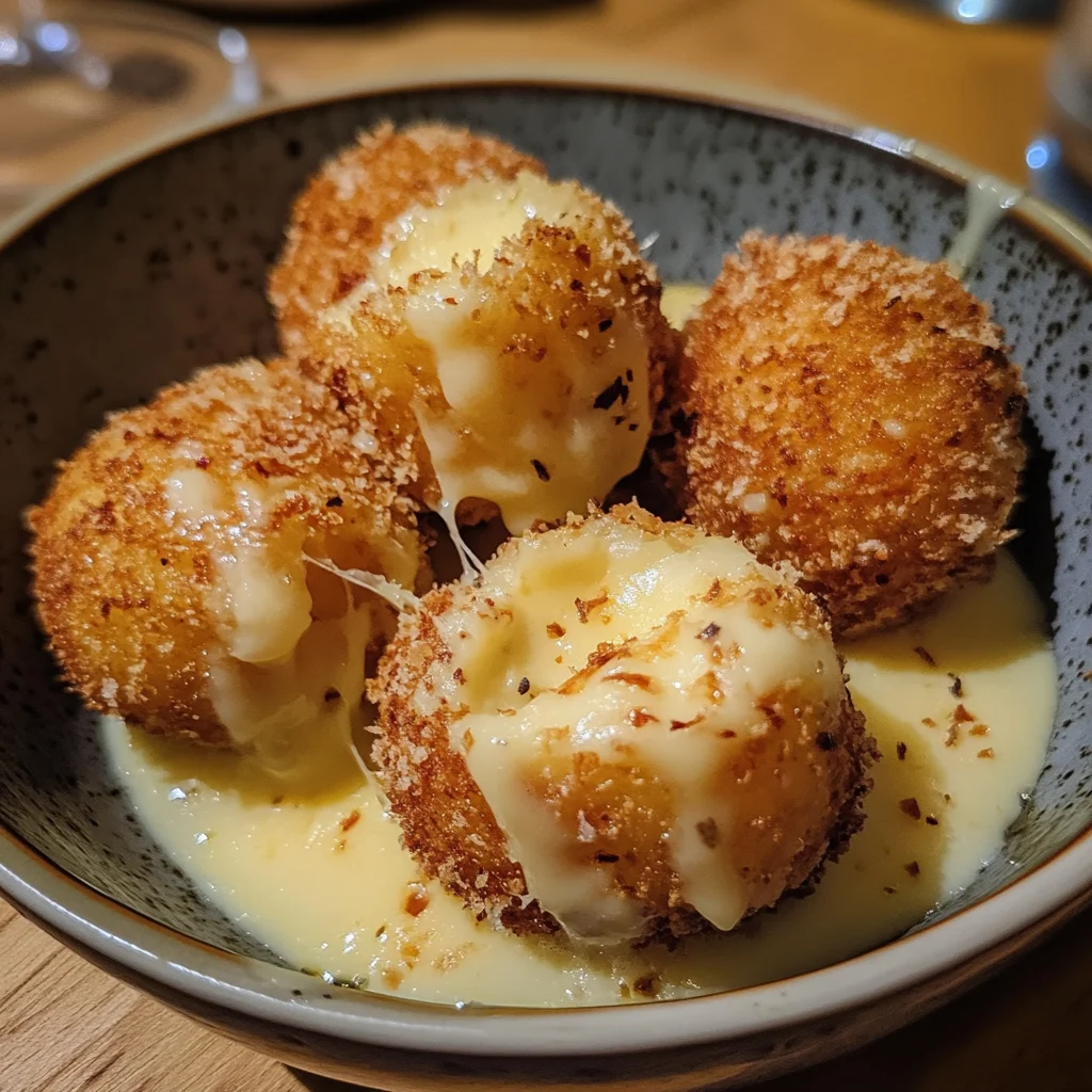 Croquettes fondantes de pommes de terre au fromage