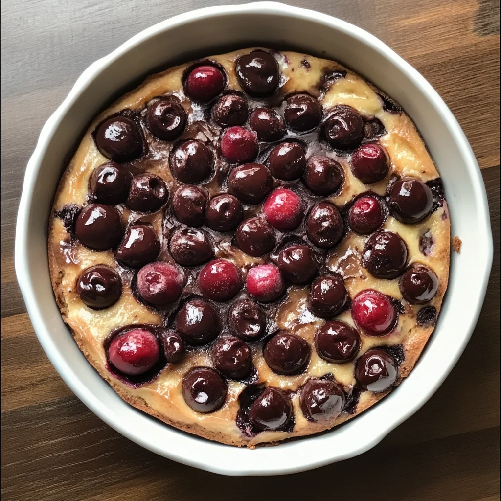Clafoutis Cerises & Chocolat Noir