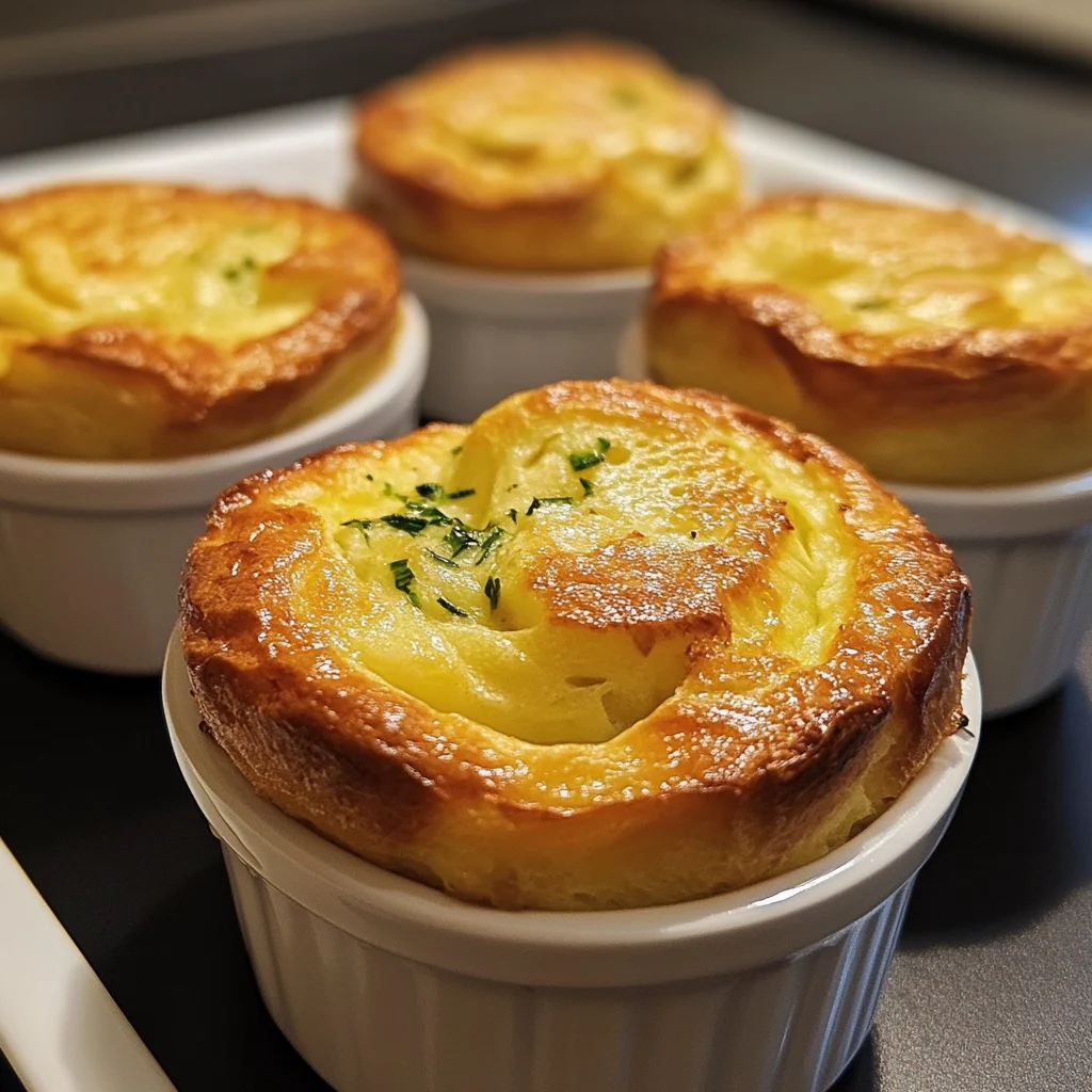 Petits soufflés légers au thon et courgette