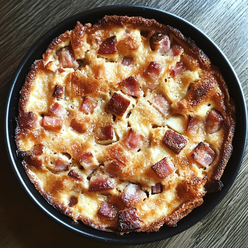 Clafoutis salé aux blettes et lardons