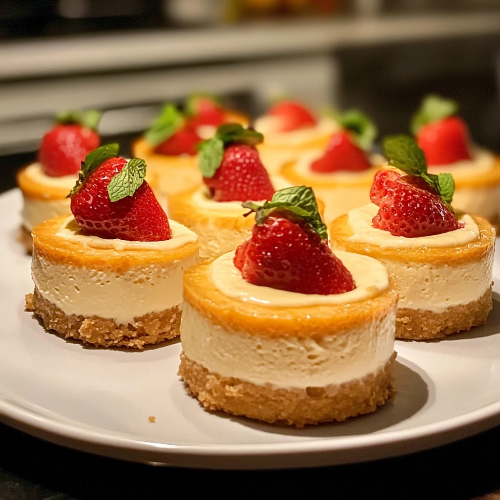 Mini Cheesecakes à la Pêche