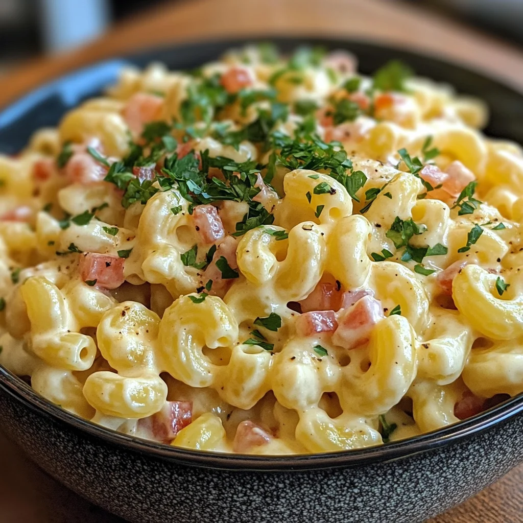 Salade crémeuse de macaroni façon maison