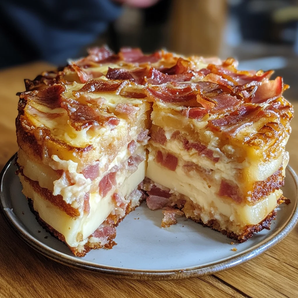 Cake au Comté et lardons