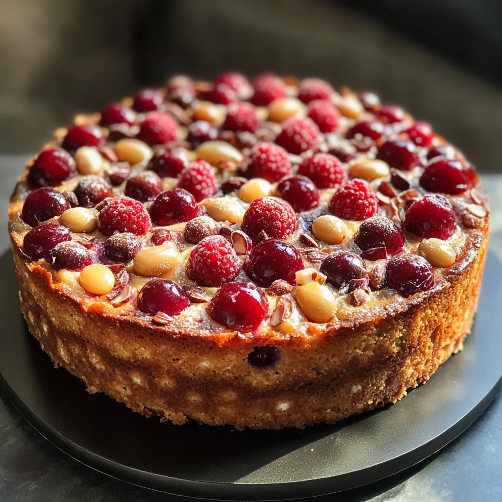 Cake Printanier aux Cerises & Amandes