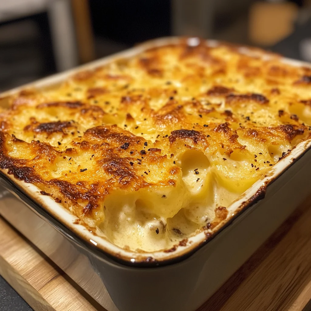 Gratin jurassien fondant au morbier