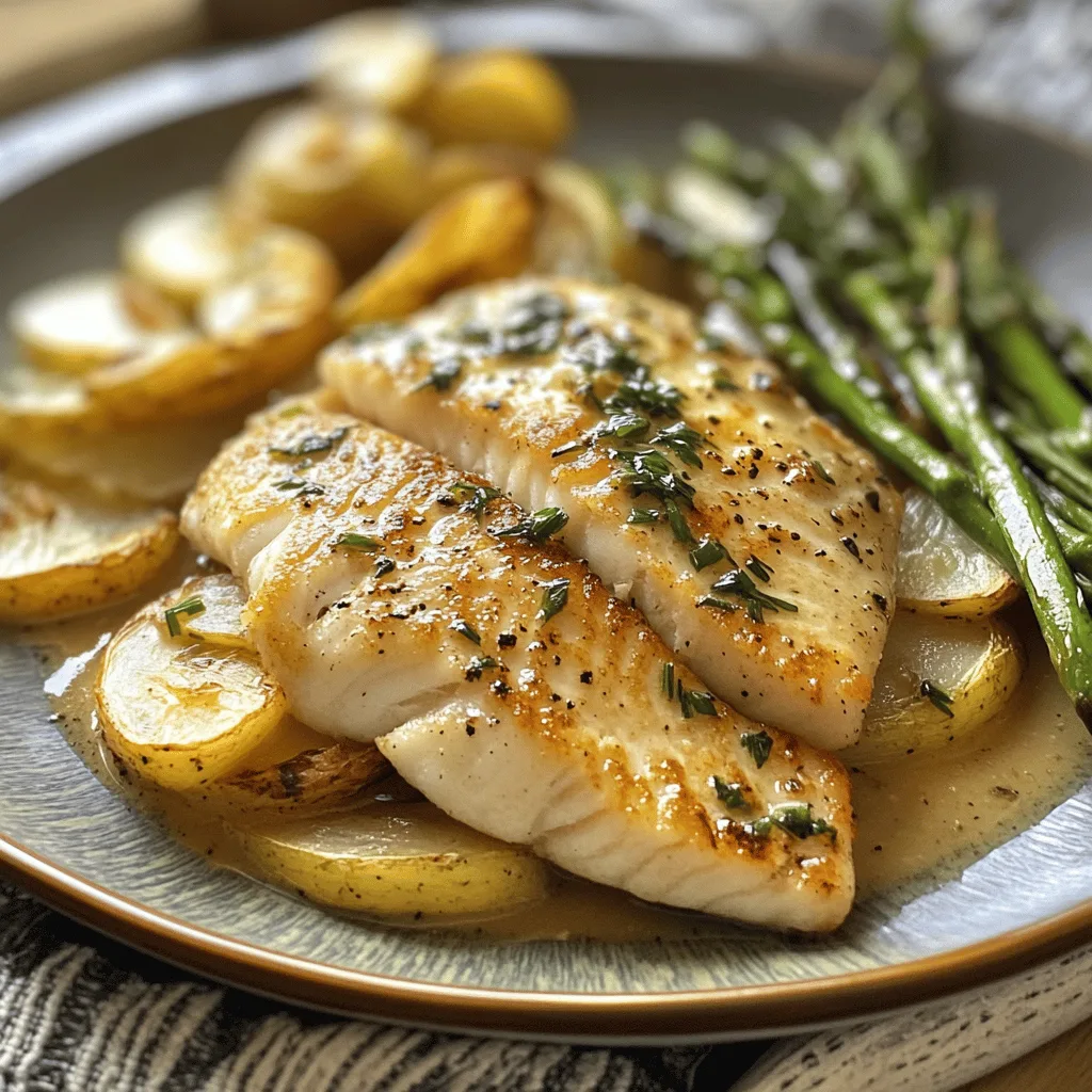 Tilapia poêlé et asperges