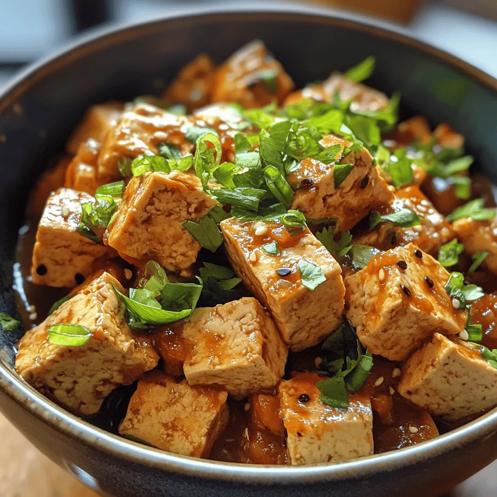 Bols gourmands au tofu laqué