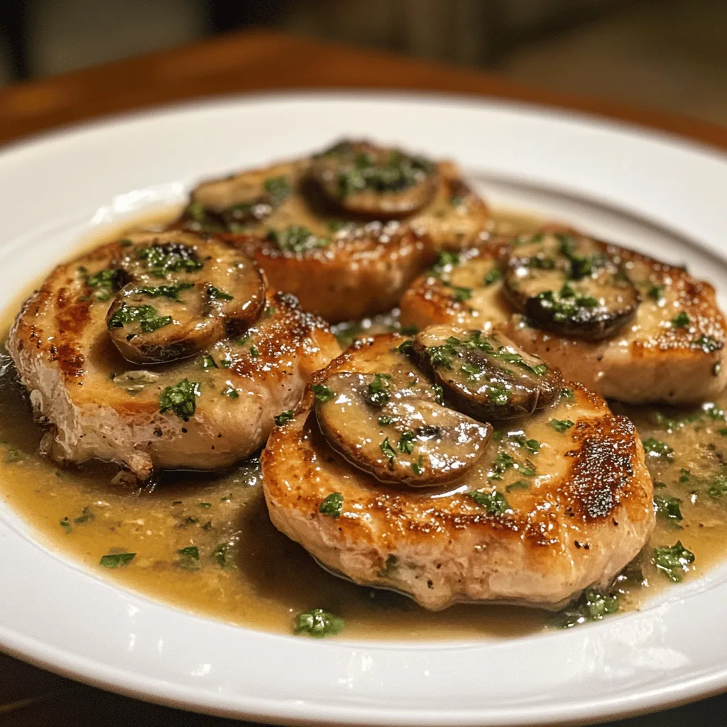 Côtelettes de porc piccata