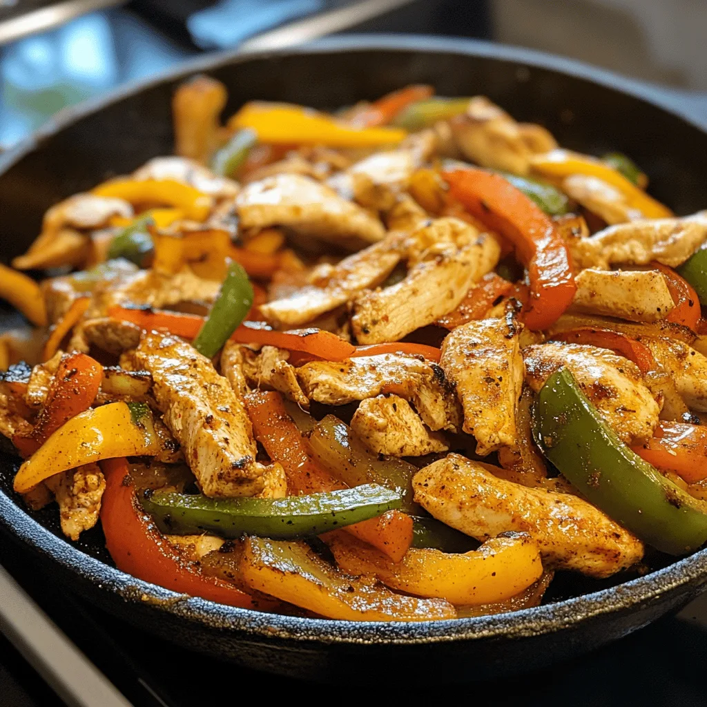 Fajitas au poulet rapide