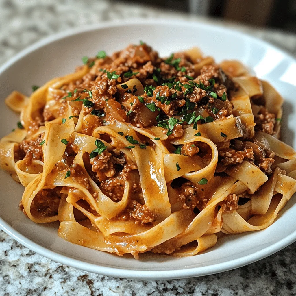 Tagliatelles bolognaise au thon