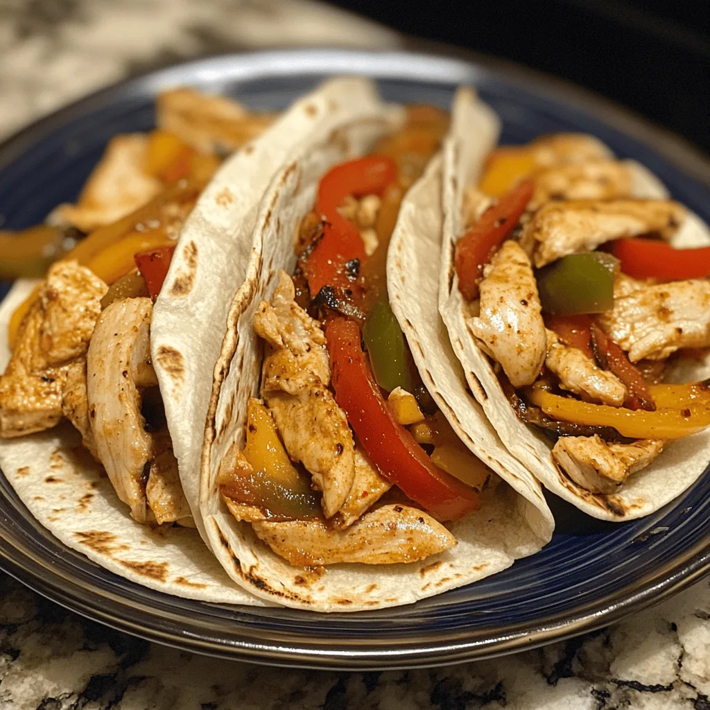 Fajitas au poulet rapide