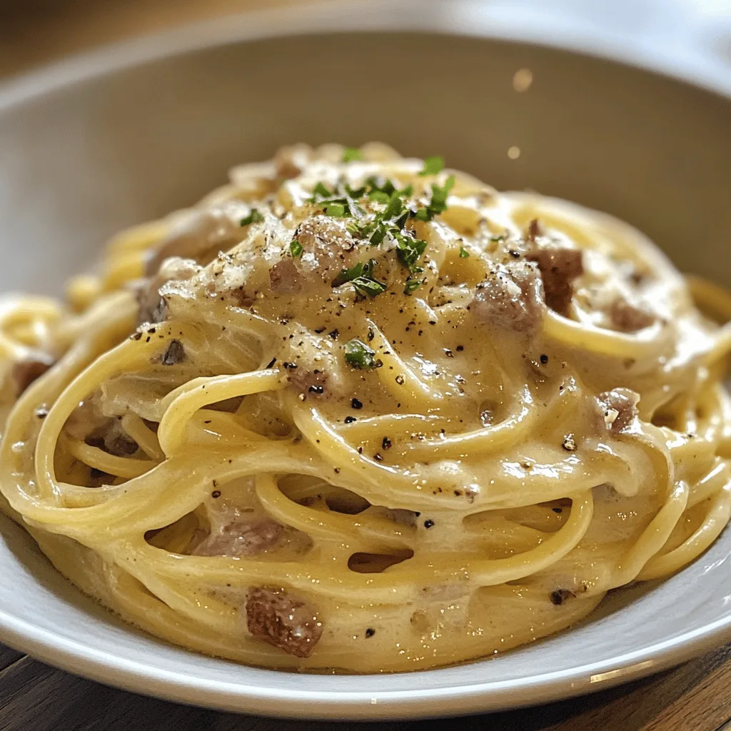 Carbonara classique italienne
