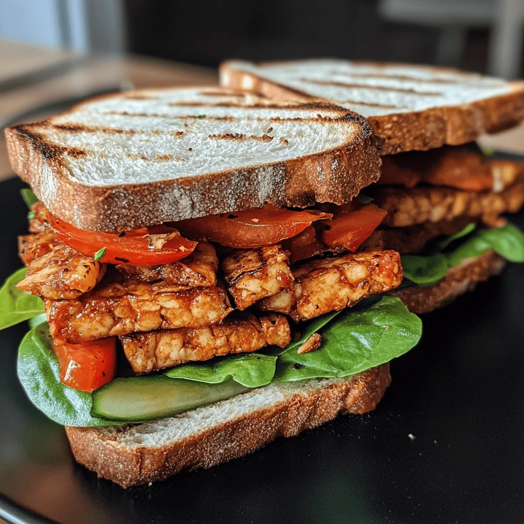 Sandwichs végés au tempeh