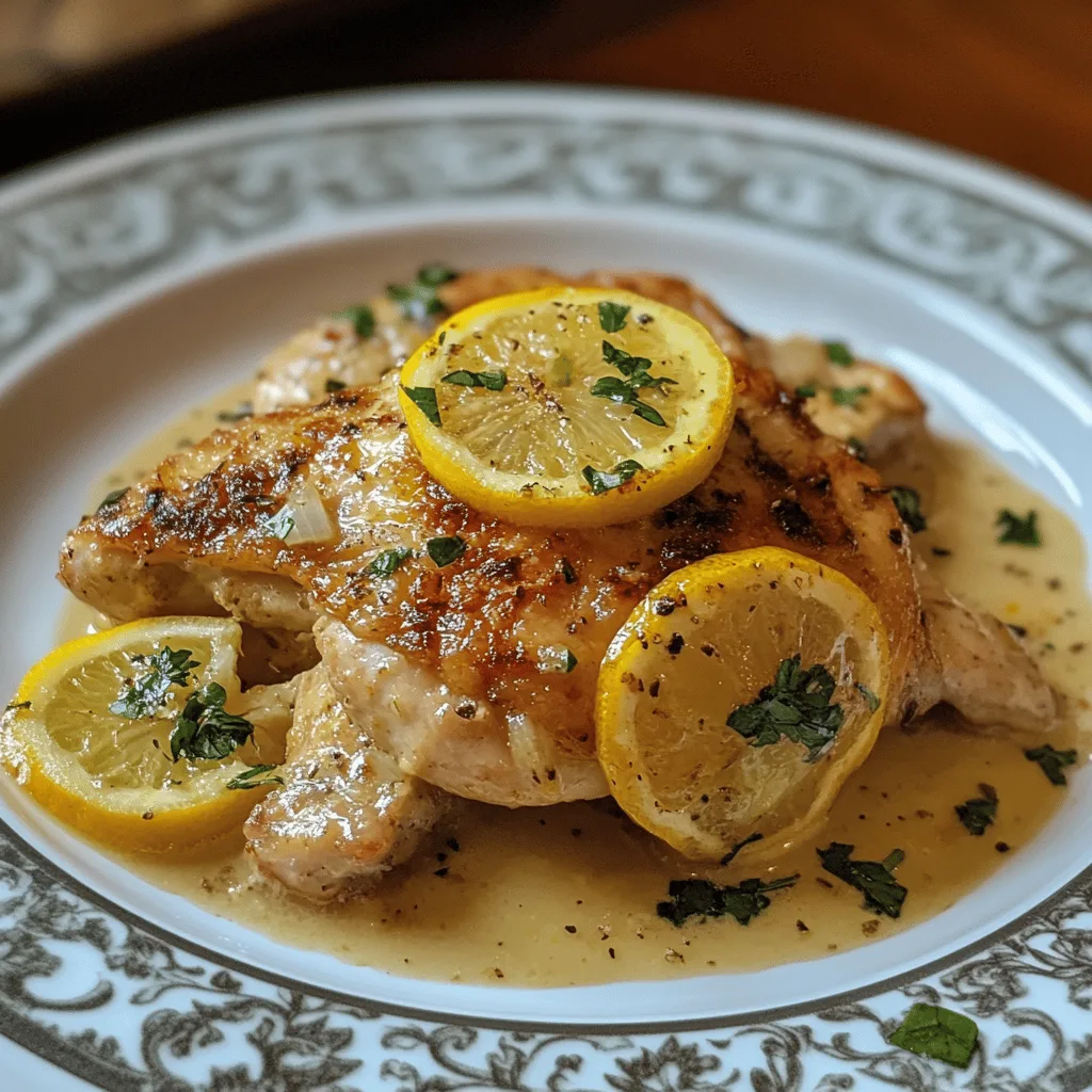 Poulet au romano et citron