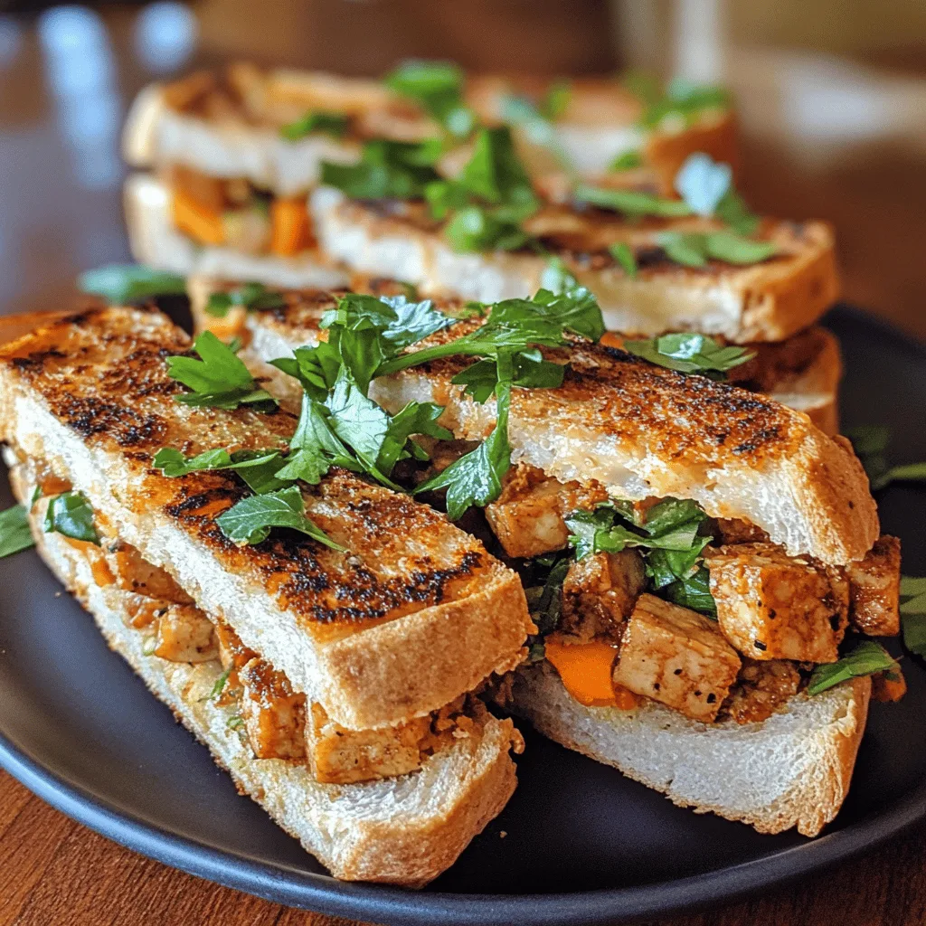 Sandwichs végés au tempeh