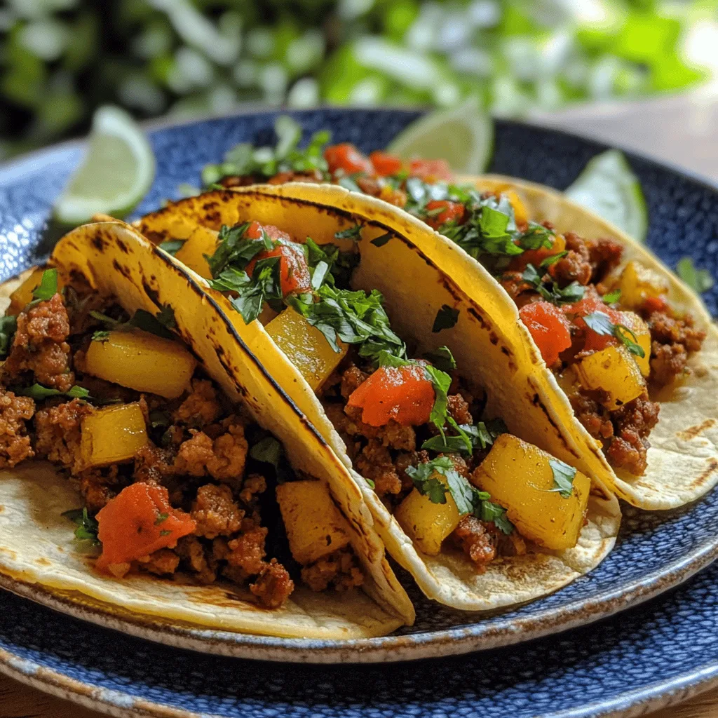 Tacos chorizo et patates