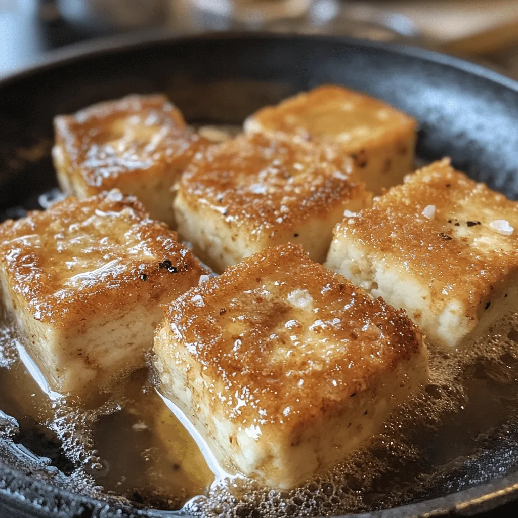 Tofu croustillant au four