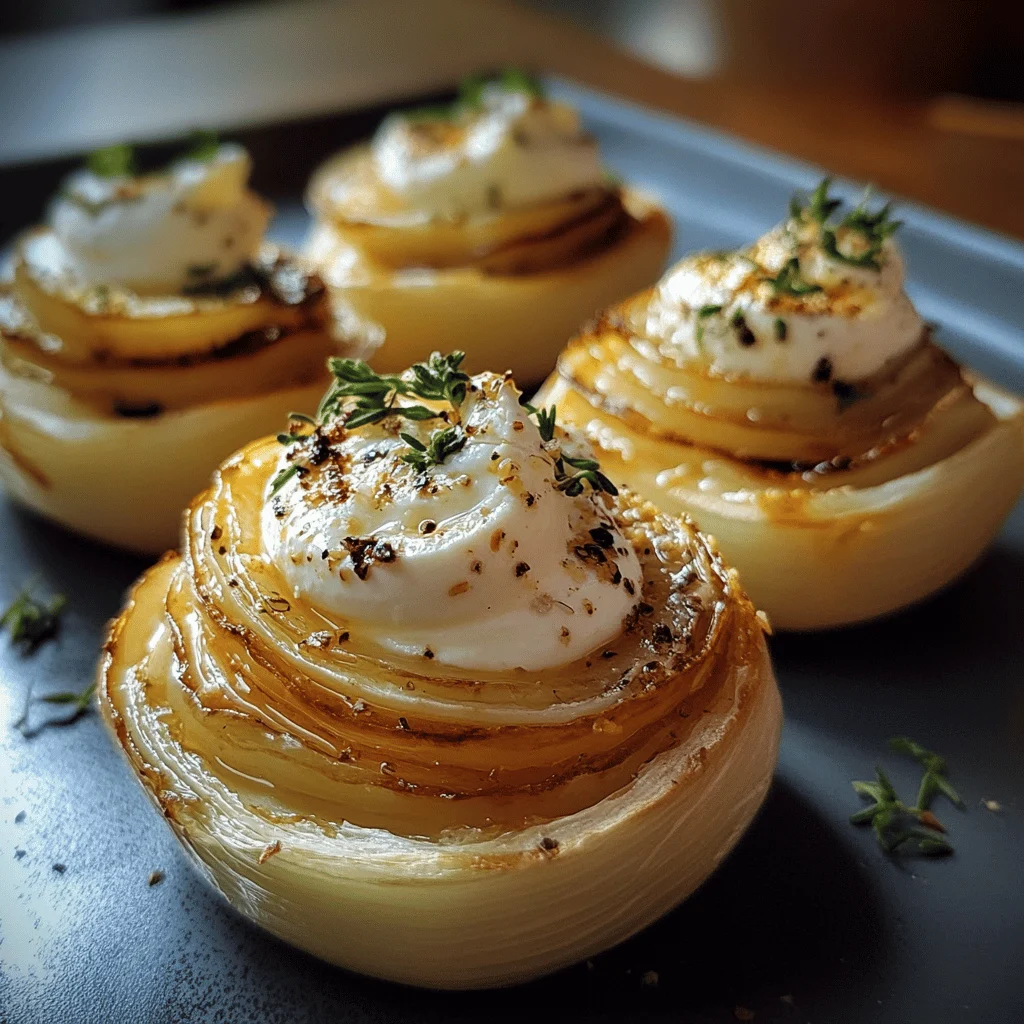 Bouchées feuilletées aux oignons confits et chèvre