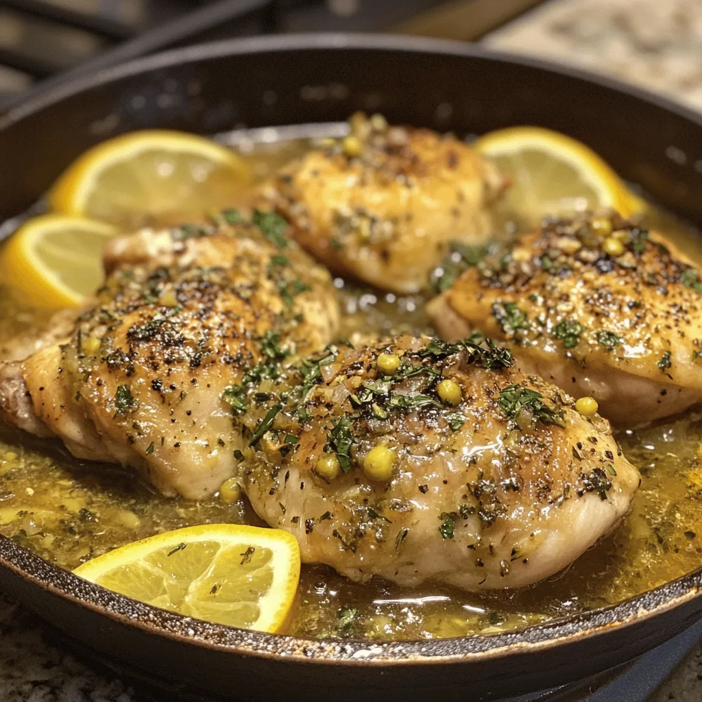 Poulet au romano et citron