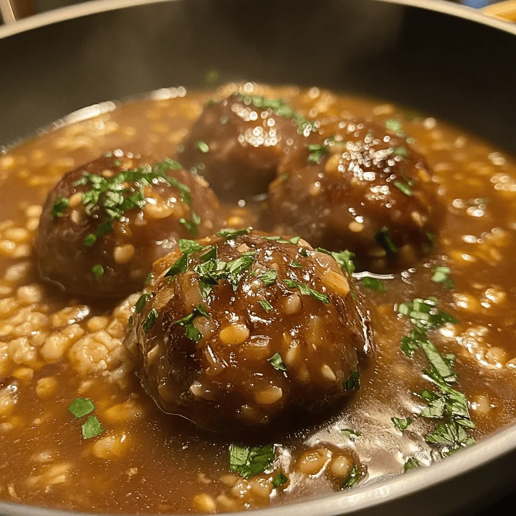 Ragoût d’orge aux boulettes