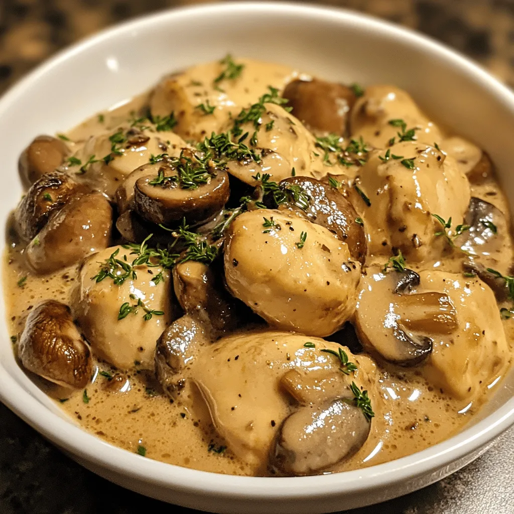 Blanquette Poulet Champignons Tradition