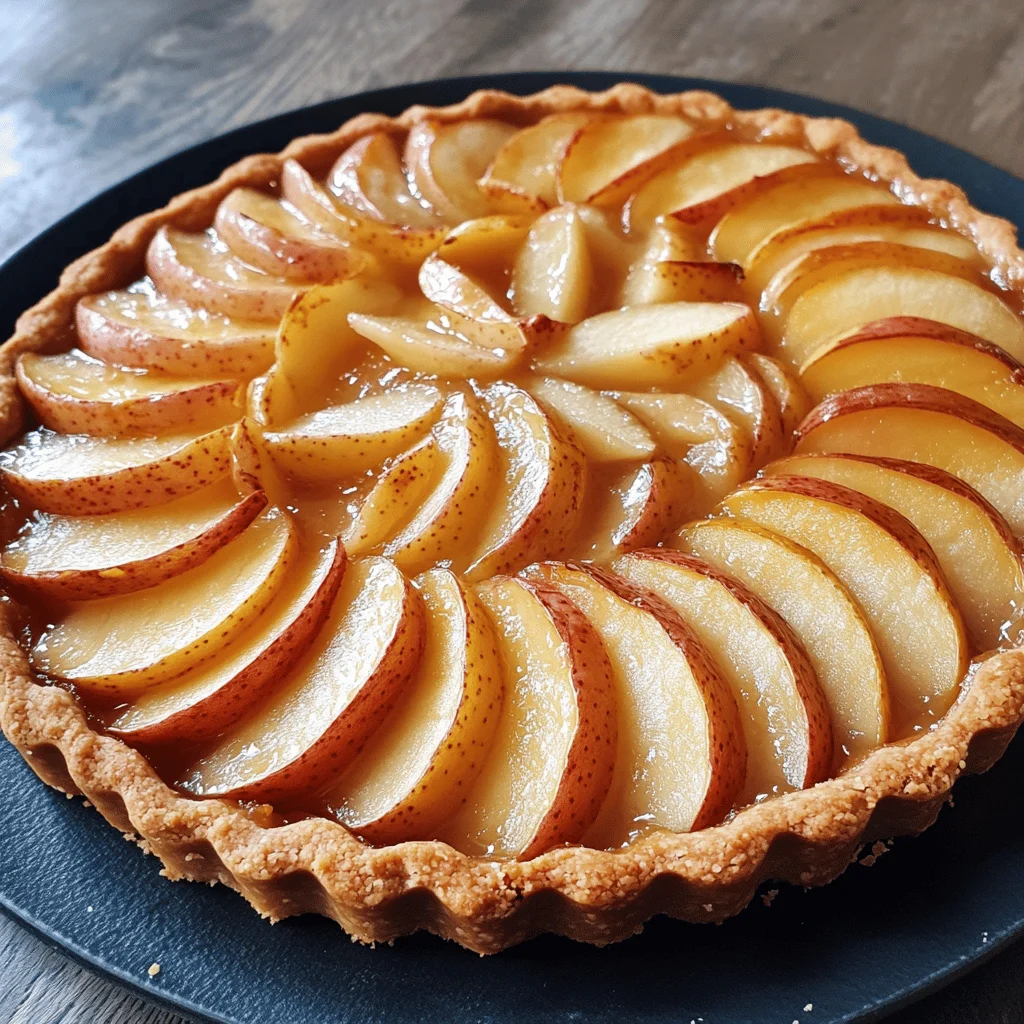 Tarte croustillante aux pommes en rosace